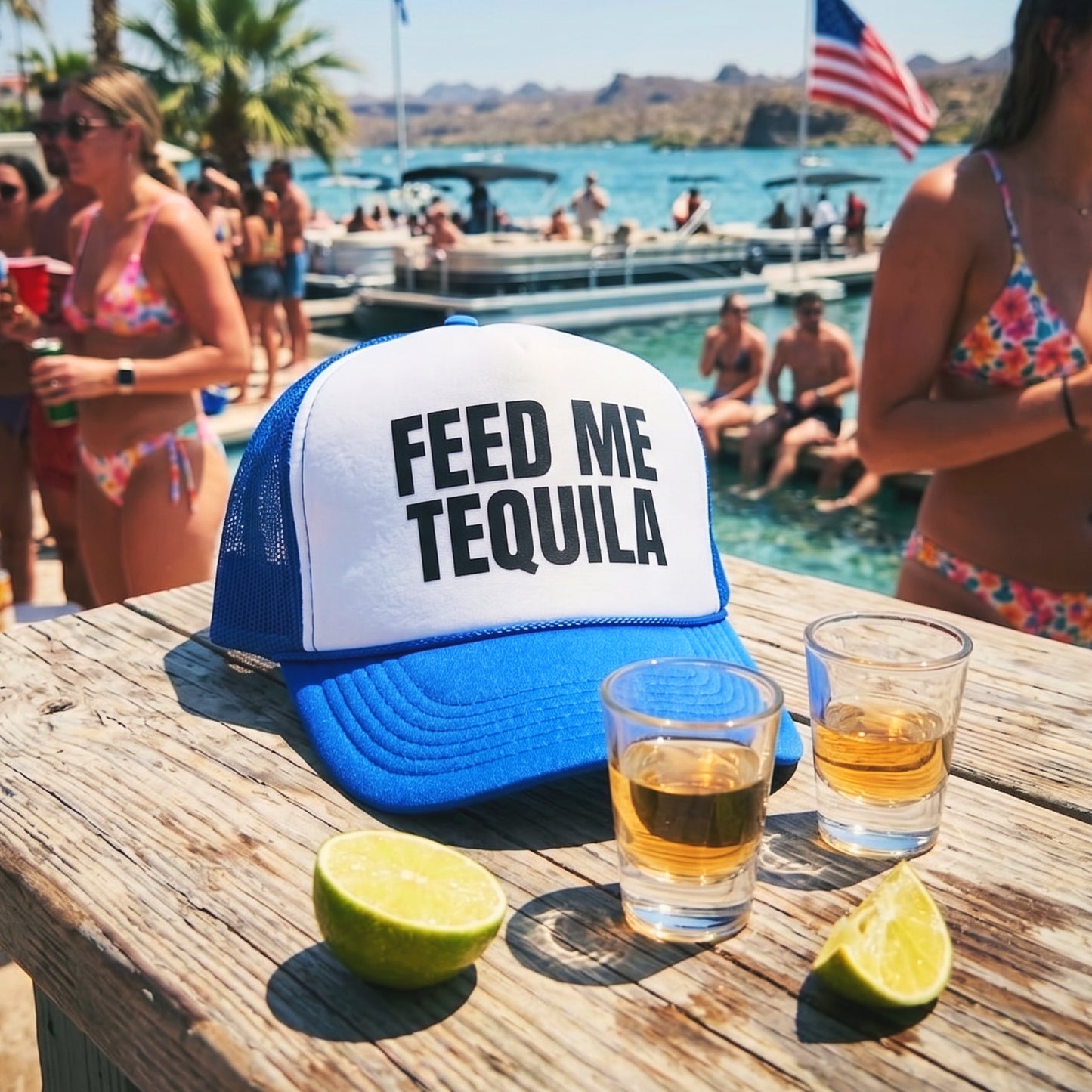 Feed Me Tequila Foam trucker hat