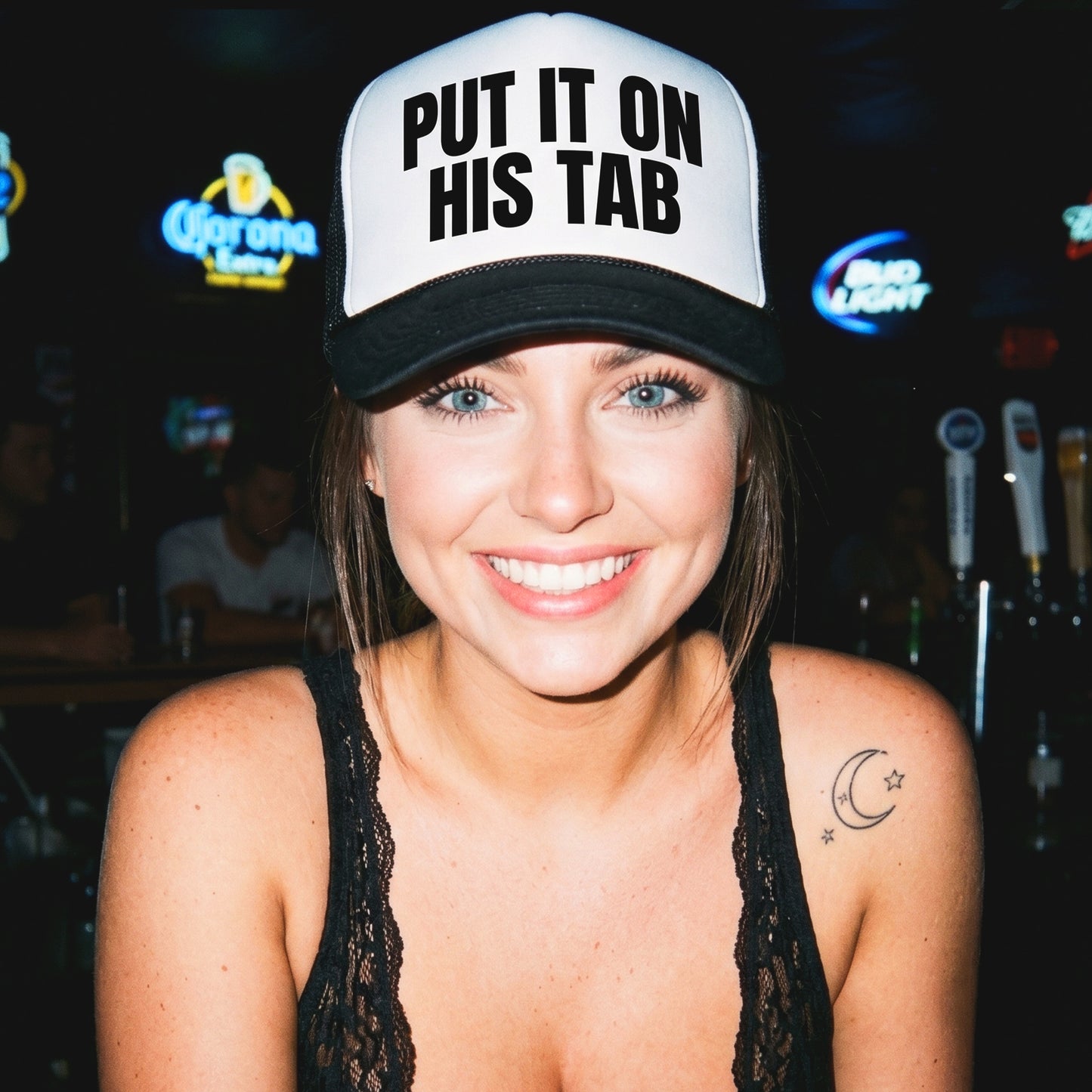 Put It On His Tab Foam trucker hat