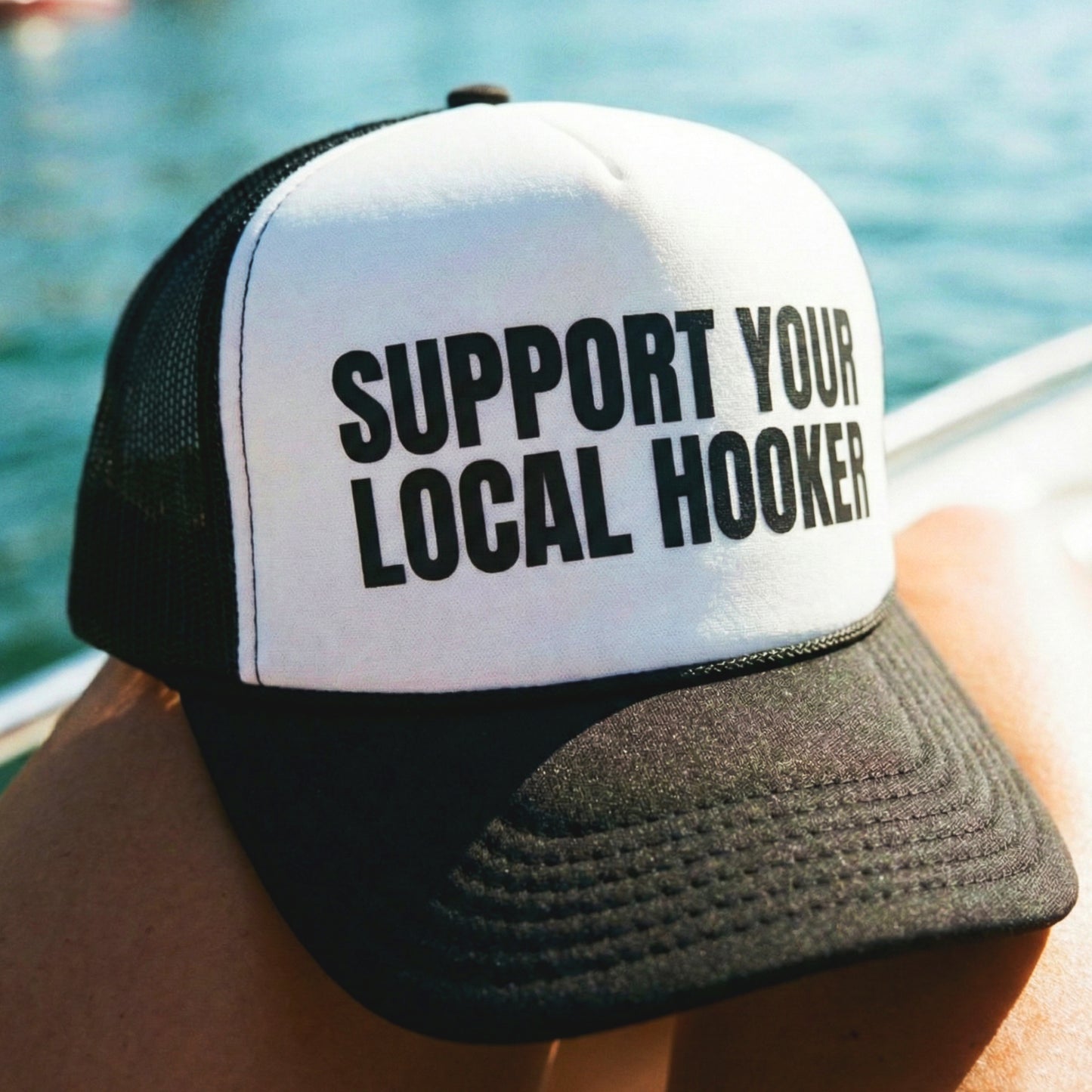 Support Your Local Hooker Foam trucker hat